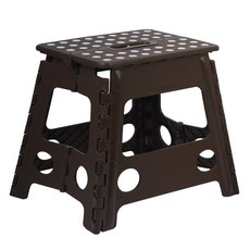 dotd 安全鎖防滑折疊簡易椅, 棕色