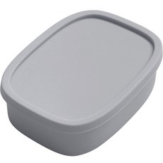 네이쳐리빙 릴리브 실리콘 냉장냉동 도시락통, 그레이, 1개