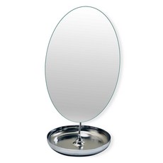 Youilart 圓形托盤 302 半月鏡, 鍍鉻