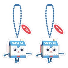 麵包理髮師 壓克力鑰匙圈 威爾克B, 混和色, 2個