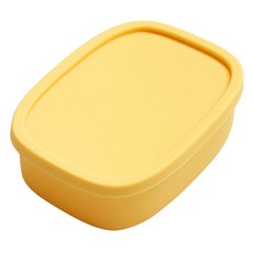 네이쳐리빙 릴리브 실리콘 냉장냉동 1단 도시락통, 버터옐로우, 1개