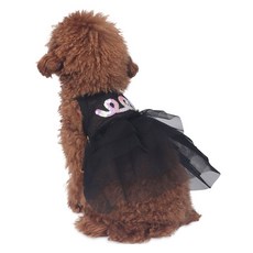 MONCHOUCHOU 狗狗閃亮芭蕾舞洋裝, 1個, 黑色