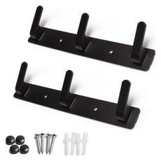 Sonjabisesang 圓角方形3孔衣架, 黑色, 2個