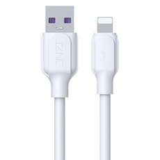 IZNC A타입-애플8핀 5A 고속충전 케이블, 화이트, 1개, 1m