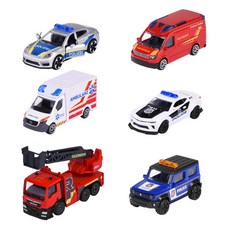 maJORETTE 美捷輪 國際SOS汽車6件組1盒, 混合色, 1個