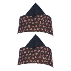 배색 패턴 헬로모 요리모자 sfca37, 브라운패턴, 2개