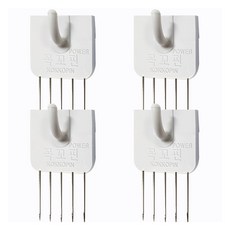 KOKKOPIN 韓國製造強力U形, 白色, 4個