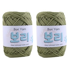 마마니트 보리 뜨개실, 18 인디고그린, 2개
