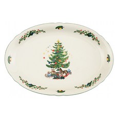 SeltmannWeiden Marie Luise Christmas聖誕樹造型橢圓餐盤 34cm, 混色, 1個