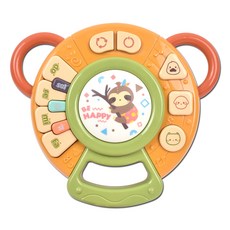 樹懶鈴鼓音樂玩具, 混色, 1個