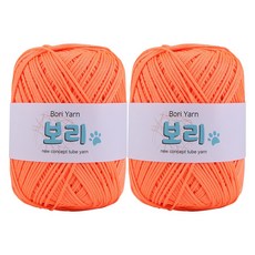 mamaknit Bori 編織線, 35 螢光橘, 2個