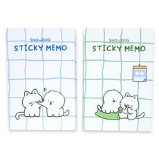 Snowdog Withna 4段自黏便條紙 82-0038, 隨機出貨, 1入, 2個