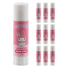 三麗鷗美樂蒂透明固體膠, 10個, 15g