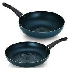 리벤스 베이직 스마트 후라이팬 30cm + 스마트 궁중팬 30cm 세트, 혼합색상, 후라이팬 30cm + 궁중팬 30cm, 1세트