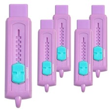 泡沫滑動橡皮擦, 紫色, 5個