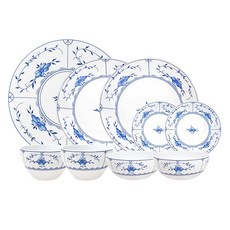 Tettau Amina Bloom 韓式餐具 Anpang 9件組 9p, 1套, 飯碗 2p + 湯碗 2p + 小菜盤 2p + 錐形義大利麵碗 2p + 餐盤