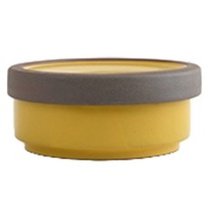 ERATO 鬆軟密合 陶瓷蓋 + 小菜碗 配菜碗組 S, 1套, 芥末黃