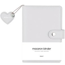 MINUIT 馬卡龍活頁本 日記本 6孔 A6, 灰色, 1個