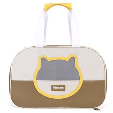 Deisoi 粉彩貓咪外出包, TYPE01棕色, 1個