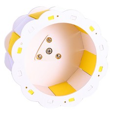 Yoreungae 彩色向日葵小動物滾輪 19 x 19 cm, 黃色, 1個