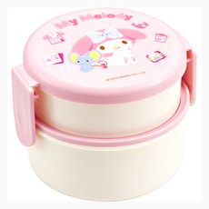 Skater ONWR1AG 2層便攜容器 & 叉子 500ml, 美樂蒂24, 1個