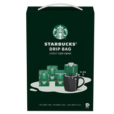 STARBUCKS 星巴克 滴水袋中秋禮品套裝, House Blend 10p + Pike Place 5p + 黑色馬克杯 37, 1組