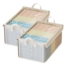 掀蓋式收納箱, 2個, 全透明