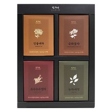 DAYE TEA 茶禮 花瓣茶4件組 + 紙袋, 蒲公英茶+菊花茶+玉米鬚茶+綠茶Sejak, 1套