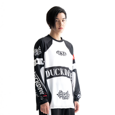 Duckdive 男女通用賽車之星拉克蘭網眼長袖上衣