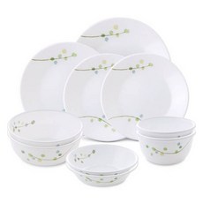 Corelle Brands 康寧餐具 Green Dillayt 雙人10件組圓形餐具組, 混合色, 6種, 1套