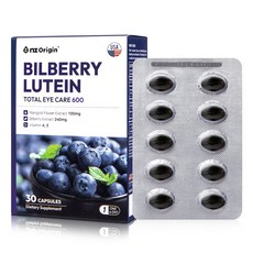 엔젯오리진 빌베리 루테인 토탈 아이케어, 30정, 1개