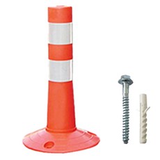 新都產業 一體式視線誘導棒 彈力棒 + 配件組, 橘色, 1套