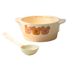 Vasol泰迪熊麥片碗組, 混色, 1組