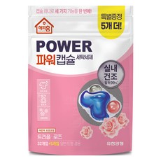 HAPPYHOME 強力膠囊洗衣精 三重玫瑰, 1個, 37入