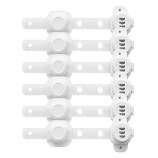 린다베베 유아용 비밀번호 다용도 다이얼 밴드형 안전 잠금장치, 6개, 화이트