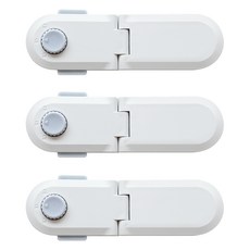 Lindabebe L型多功能安全鎖, 白色, 3個