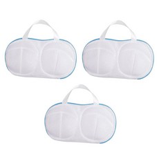 MakeMine 內衣鋼圈網眼高級洗衣袋, 藍色, 3個