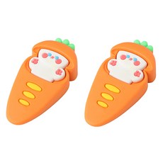 Boorepick 房門擋 門擋 胡蘿蔔 防門關 橘色胡蘿蔔, 2個