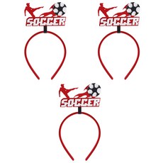 Allode 足球加油道具派對用髮帶組, 05射門球, 3個