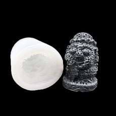 MOLDB 石頭爺爺 中型 手工矽膠模具, 白色