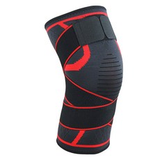 푸트로랩 스포츠용 2중 무릎 보호대 세트, 1세트, 레드