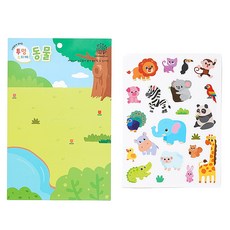 민화샵 여름 꾸미기 스티커 S230140B, 동물, 20개