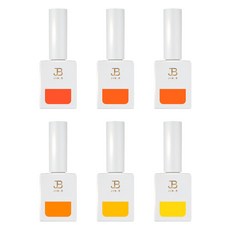 JIN.B Ivy 橘色系列 Yo Sso Juicy 彩色凝膠 6件組, 混合色, 1個, 11ml