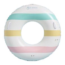 Dwave水上遊戲條紋圓形泳圈 005A, 1個, 彩虹