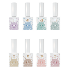 IVY 羊駝絲絨凝膠 ver4 閃光8色套組, 混合色, 1個, 11g, 11ml