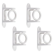 World Clean 伸縮桿支架 O型, 4個, 白色