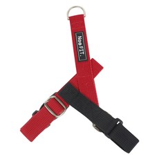 Neo FIT. 狗狗L型胸背帶, 紅色 + 黑色, 1個