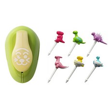 可愛酷特米動物臉孔 MP225 + 恐龍造型籤第1彈 MP081 6件組 B010, 混合顏色, 1套