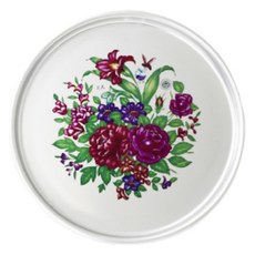 復古懷舊圓形托盤, 銀色