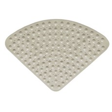 Unheve 扇形浴室防滑地墊, 1個, D 米色